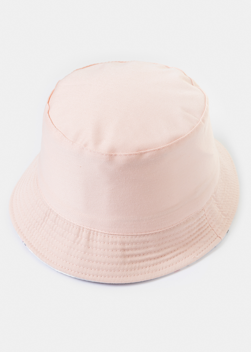 Kids Double-Faced Bucket Hat Unicorns Pattern & Baby Pink